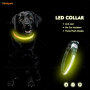 aidiflashing Pet Supplier Custom Logo LED Dog Collar Nylon Luminous Pet Dog Collars