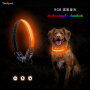 2021 Fancy RGB Led Dog Collar Multicolor Light UP Dog Pet Collar with Large Capacity USB Battery