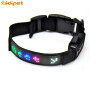USB Rechargeable with Water Resistant Flashing Light Collar Pet App Controlled Scrolling Message Safety LED Dog collar