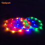 Free Size Led Fancy Collar Pet Night Safety Collar Light up Necklace Silicone Collar