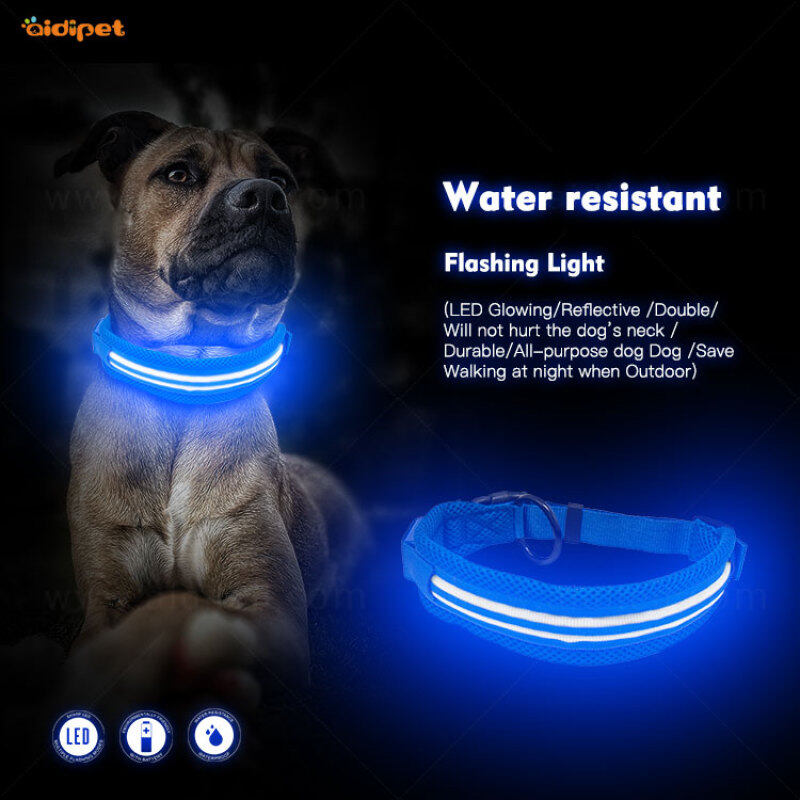 Pet Waterproof USB Rechargeable LED Dog Collar Night Safety Flashing Pet Supplies Dog Accessory