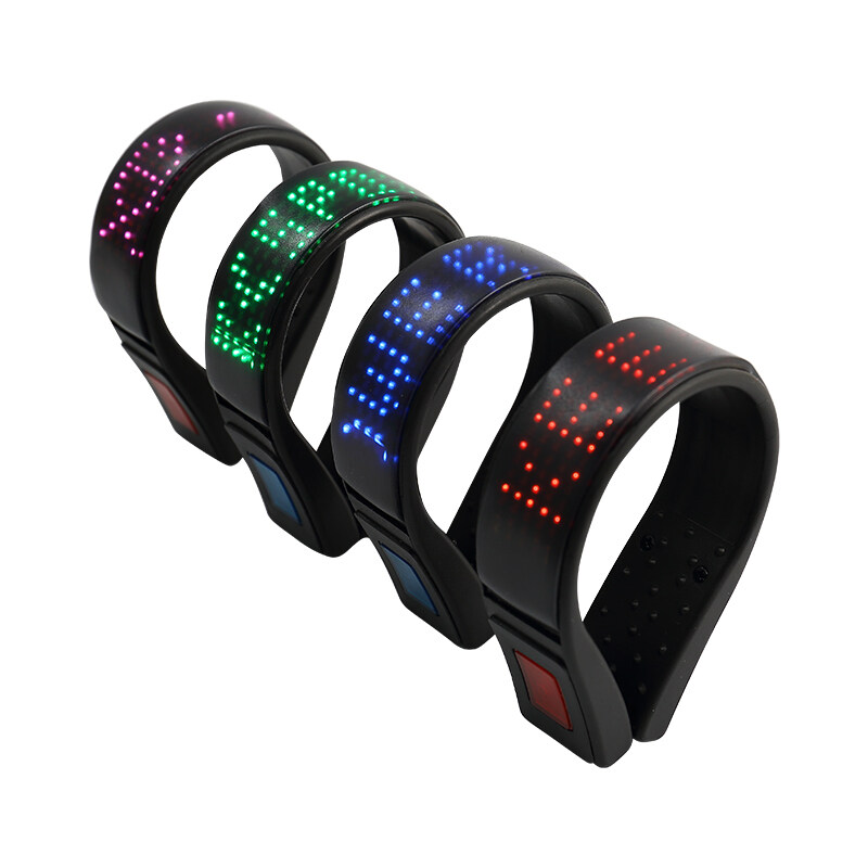 Led Display Day Time Running Lights USB Rechargeable Flashing Led running Lights 11 Modes Led Shoe Clip