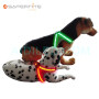 Dog Harness with Reflective Light USB Rechargeable Glowing Led Dog Vest Harness for Pet Night Safety