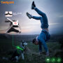 AIDIFLASHING Led Harness for Dogs RGB Colorful Led Light Harness Vest Night Safety Pet Dog Walking Harness