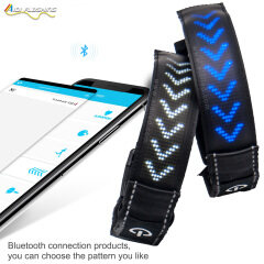 USB Rechargeable Led Display Safety Running Phone Armband DIY Texting Light up Security  Armband