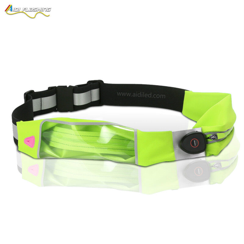 AIDI Flashing Designers Fanny Pack Woman Luminous Waist Bag with Led Lights for Outdoor Activities