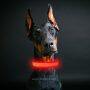 Reflective Pup Dog Collar Light with USB Rechargeable Wholesale Illuminated Pet Dog Light up Collar