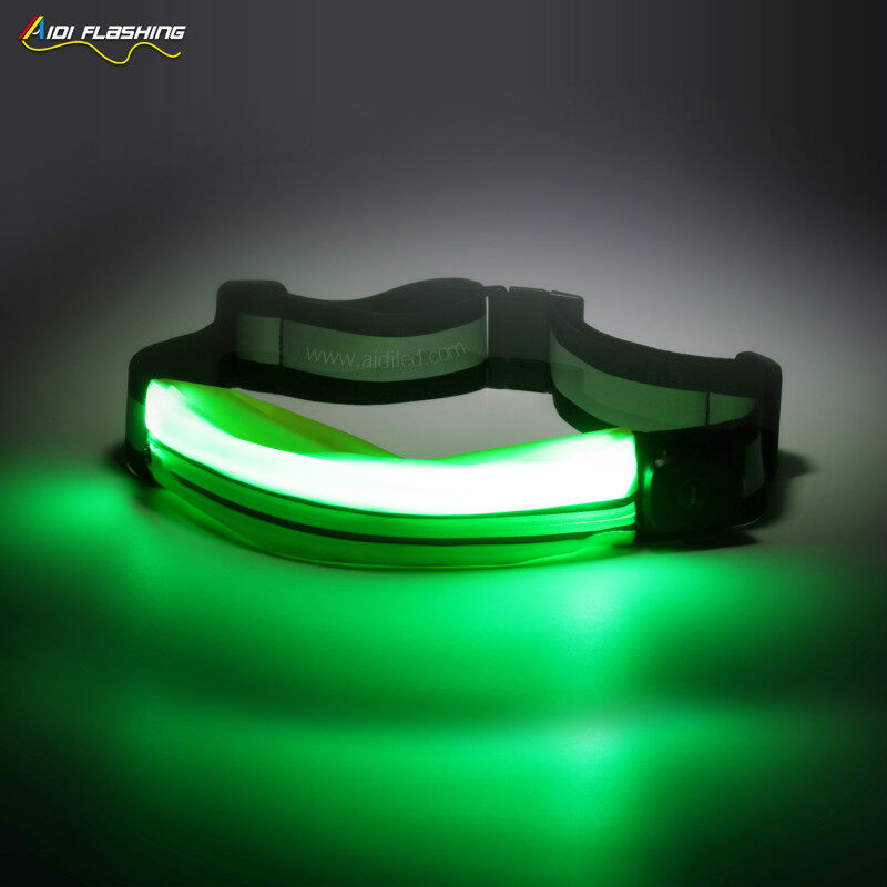Water Resistant Fanny Pack with Led for Night Running Safety Custom Logo Led Running Belt Fanny Pack