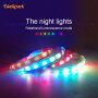 AIDIPET Led Silicone Dog Pet Collar Rechargeable Flashing RGB Light Pet Dog Collar