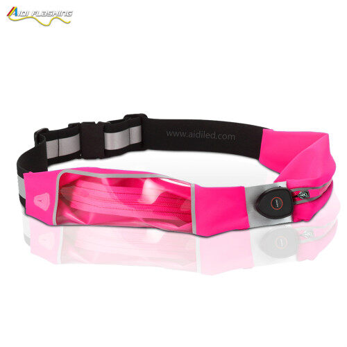 Waterproof Led Fanny Pack Bags USB Rechargeable Light up Sport Running Bag Fanny Pack