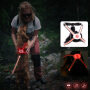 Night Safety Flashing  Rechargeable Battery Light Dog Harnesses For Outdoor Safety Glow Led Light Dog Harness