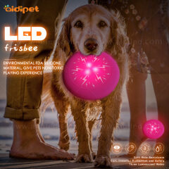 Led Dog Toy for Outdoor Playing Dog Christmas Toy Flashing Light up Frisbeed Flying Disc