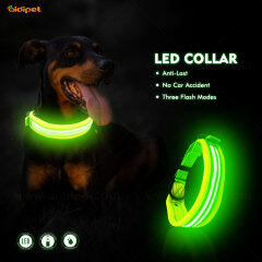 Professional Design safety Pet Led Flashing  smart dog collar leash with led light
