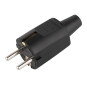  Ip20 16A 250V Ac Schuko Rewireable Male Electrical Plug