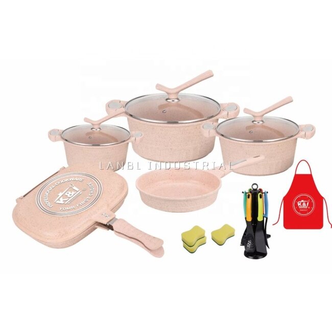 Colorful Best Sale  non stick Stainless Steel Kitchen Cookware Sets