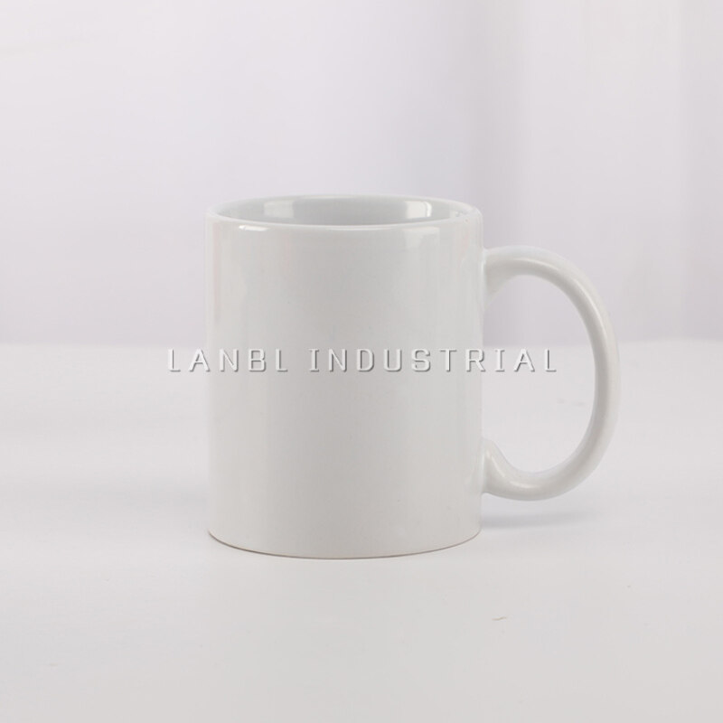 340ml 11oz Plain White Ceramic Coffee Mugs for Sale