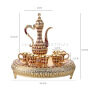 Gifts Arabic Design Promotional Products Home Decoration Golden Zinc Alloy Teapot Set