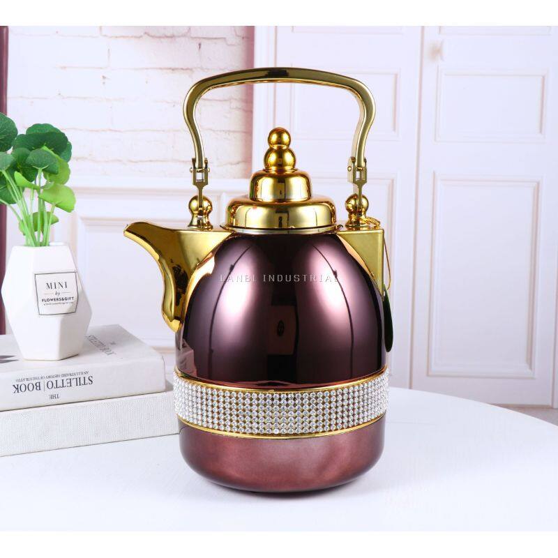 1.0L Arabic Style White Color Asbestos-free Glass Liner Insulated Vacuum Flask
