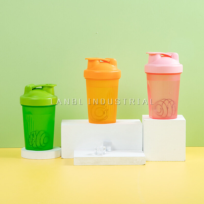 400ML High Quality Custom Logo Protein Shaker Fitness Sports Plastic Shaker Cup