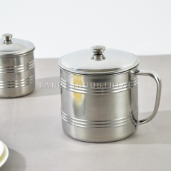 410ss Travel Camping Outdoor Stainless Steel  Double Wall Mugs Metal Cup