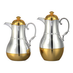 0.5L+0.8L PP Outer Glass Inner Arabic Vacuum Flasks & Thermoses Plastic Handle Color Box Customized Coffee Tea Pot