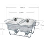 1.3L*2 Rectangular other hotel & restaurant supplies Party Wedding Universal Heating Container Wholesale Chafing Dishes