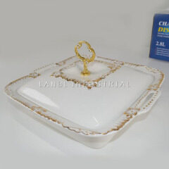2.8L Ceramic Food Warmer Buffet Chafing Dish Wedding Equiment diamond Commercial Food Warmer set