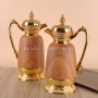 Arabic 0.6+ 1.0L New Arrival Coffee Pot Body Glass Insulated Vacuum Arabic Coffee Flask Dallah Jugs Sets For Coffee