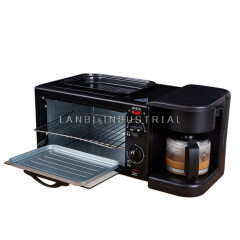 Wholesale 3 In 1 Multi-Functional Breakfast Machine Home Coffee Machine Frying And Baking