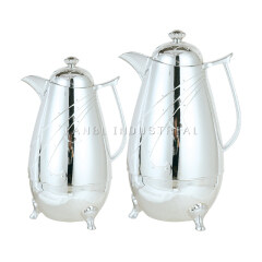2021 1.0l+0.6l PP+ Low Price arabic flask tea coffee pot Household jugs Hotel Thermal Insulation Kettle dallah for coffee