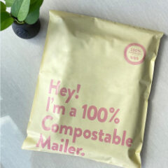 Biodegradable Poly Mailer Compostable Packaging Shipping Bags Custom Logo Mailing Bag