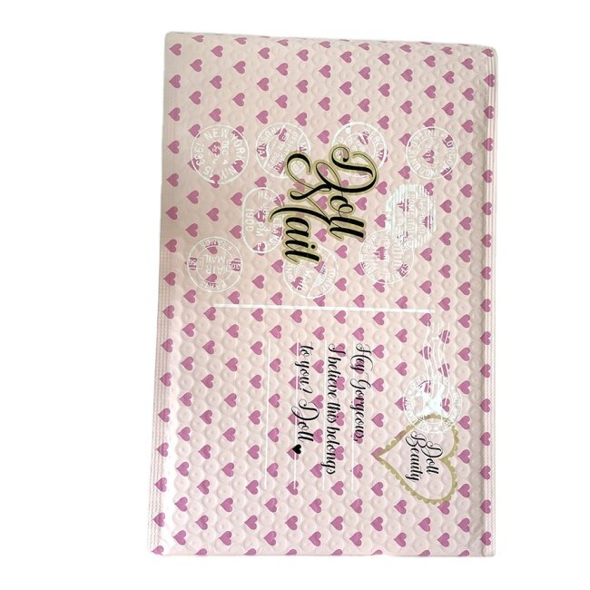Compostable Pink Bag Kraft Paper Envelope Laminated Mailing Bubble Shipping Mailer