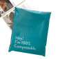 Biodegradable Shipping Envelope Black Small Business Clothing Poly Mailing Mailer Bag With Handle