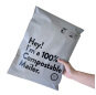 Pink Biodegradable Mail Shipping Bag Corn Starch Black Poly Bags Custom Logo Compostable Mailers