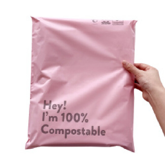 BIO Plastic Shipping Envelope Plant Based Orange Poly Mailer Courier Mailing Bag