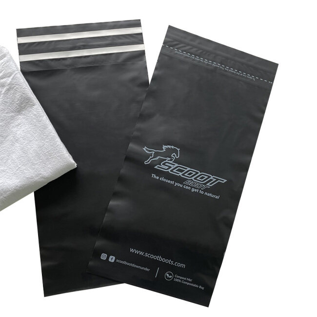 Plant Based biodegradable compostable plastic postage clothing packaging polymailer shipping envelopes custom poly mailing bags