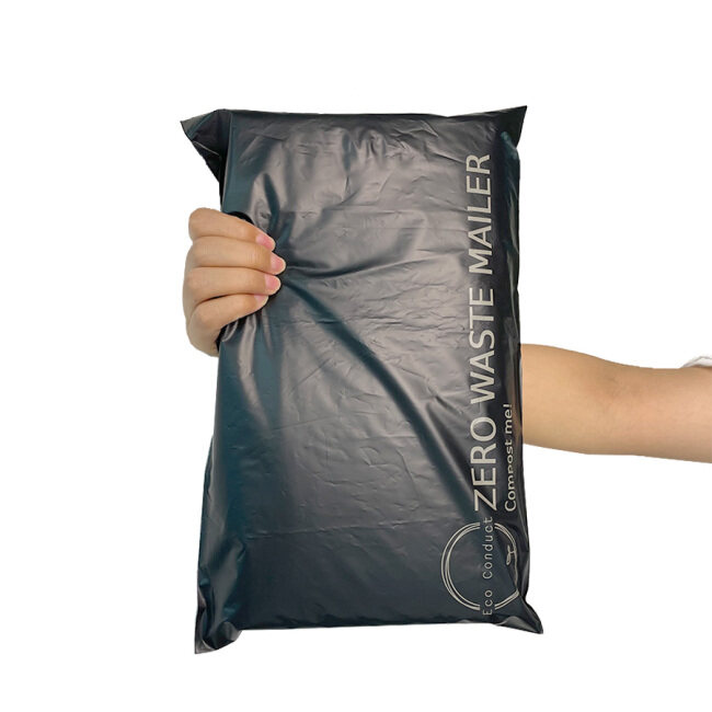 Custom printed logo clothing recycled  courier shipping bag compostable matte cornstarch poly mailers mailing bags