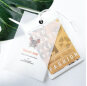 Private Label Foil Printing Special Paper Swimwear Hangtag Clothes Labels Tags With Rope Safety Pin