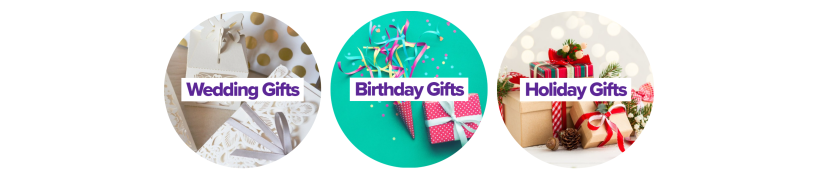 wedding, birthday, anniversary, baby girl & baby boy, get well, Christmas
