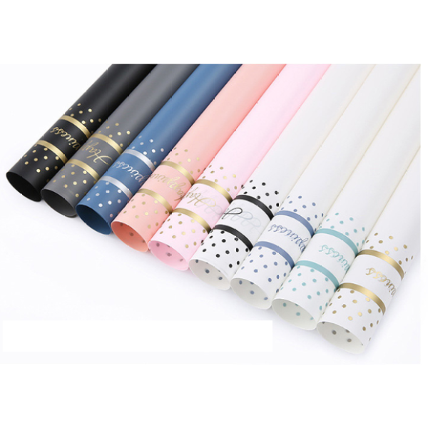 Waterproof Happiness Colorful Flower Wrapping Paper Pack 20