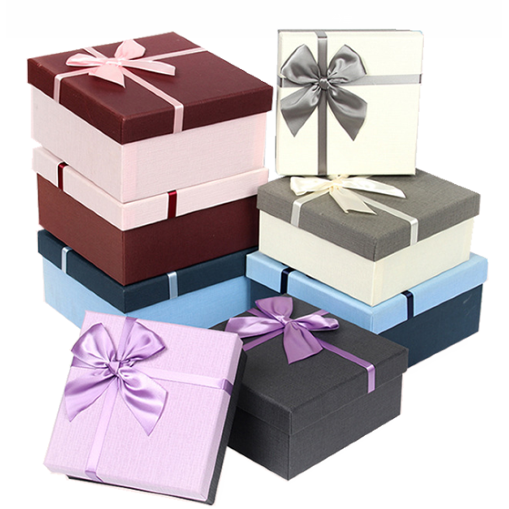 Square Gift Box Multi-Colors Set 3
