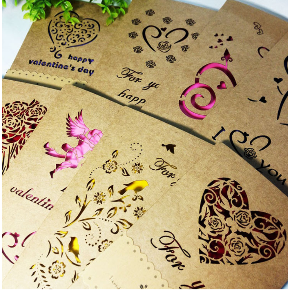 Valentine's Gift Cards For All Occasions 18*10.5cm With Envelops
