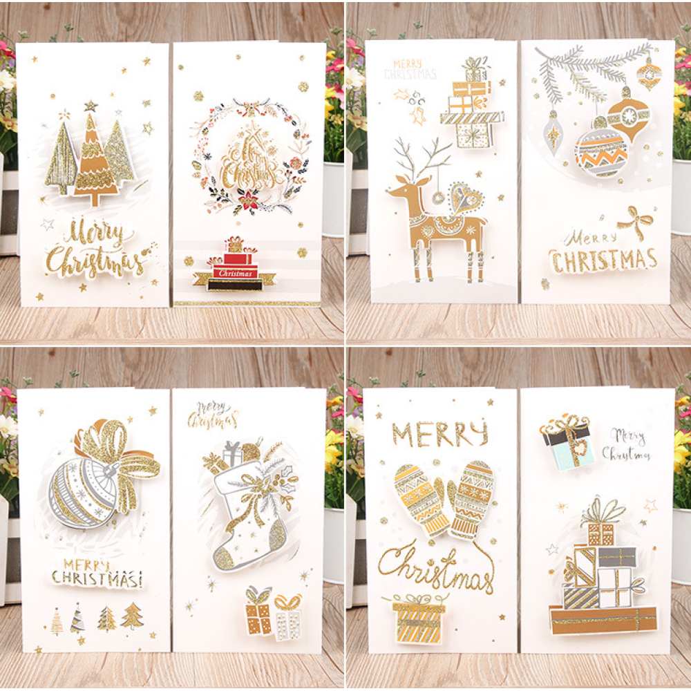 Christmas Gift Cards 12cm*21cm With Envelopes