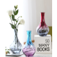 Bottle Vase 3 Colors With Narrow Long Bottleneck 3.5*17 cm