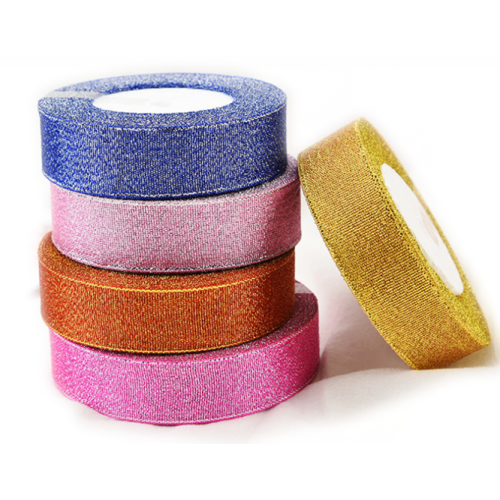 Decorative Ribbon | Colorful Metallic Ribbon 220 Yards
