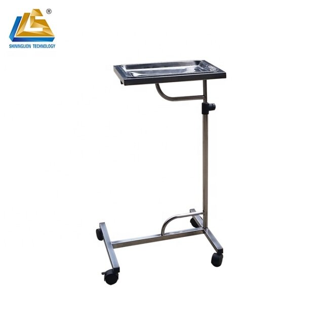 Stainless steel instrument trolley