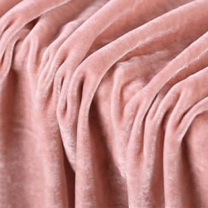 Tissu de velours 100% soie doux respirant pour robe