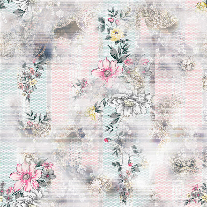 Custom Fabrics Pattern-Flower