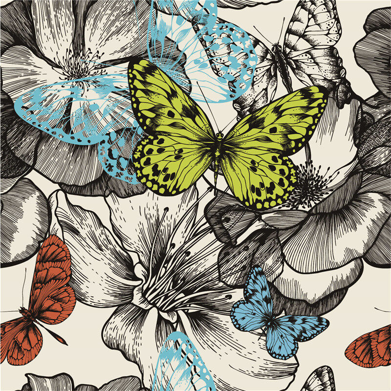 Custom Fabrics Pattern-Butterfly