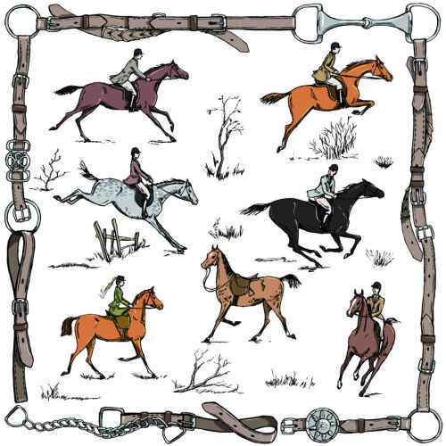 Custom Scarves Pattern-Horse